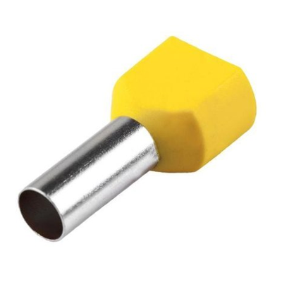 TERMINAL TUBO DUPLO 6MM VERDE/AMARELO