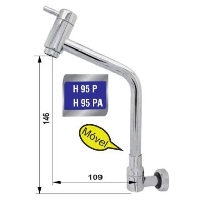 TORNEIRA ICO FIXA MESA F 95 P CS CO E