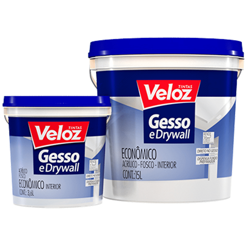 TINTA  P/GESSO E DRYWALL VELOZ 3,6LTS