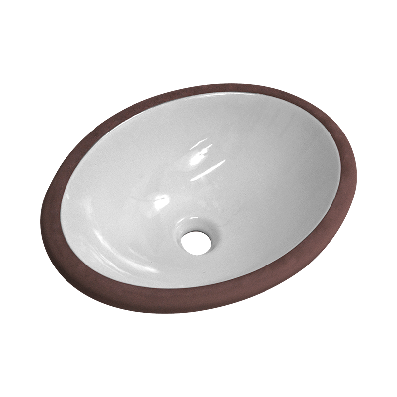 CUBA OVAL EMBUTIR 40,5X31,0CM BRANCA LUZARTE