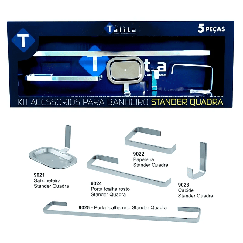 KIT BANH. TALITA STANDER QUADRA 5 PCS