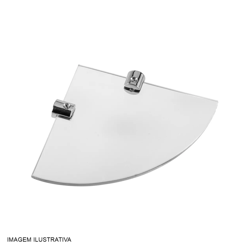 PRATELEIRA VIDRO 15X15 CANTO DIAM. INC. GLOBAL