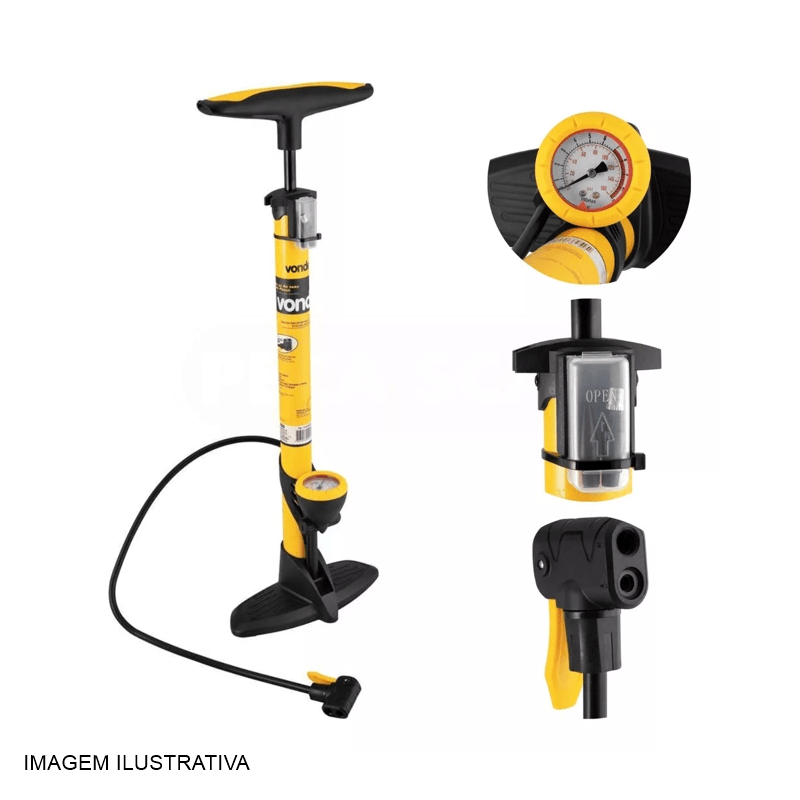BOMBA  AR P/ENCHER PNEUS VONDER 160PSI