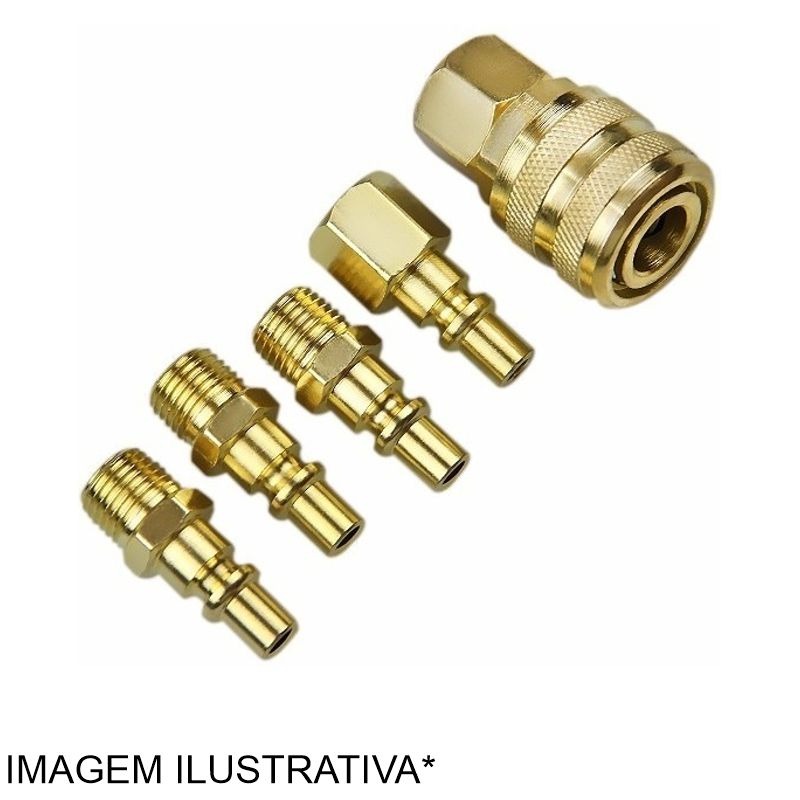 ENGATE RAPIDO LATAO 1/4 JG C/5PÇ P/COMPRESSOR/2900
