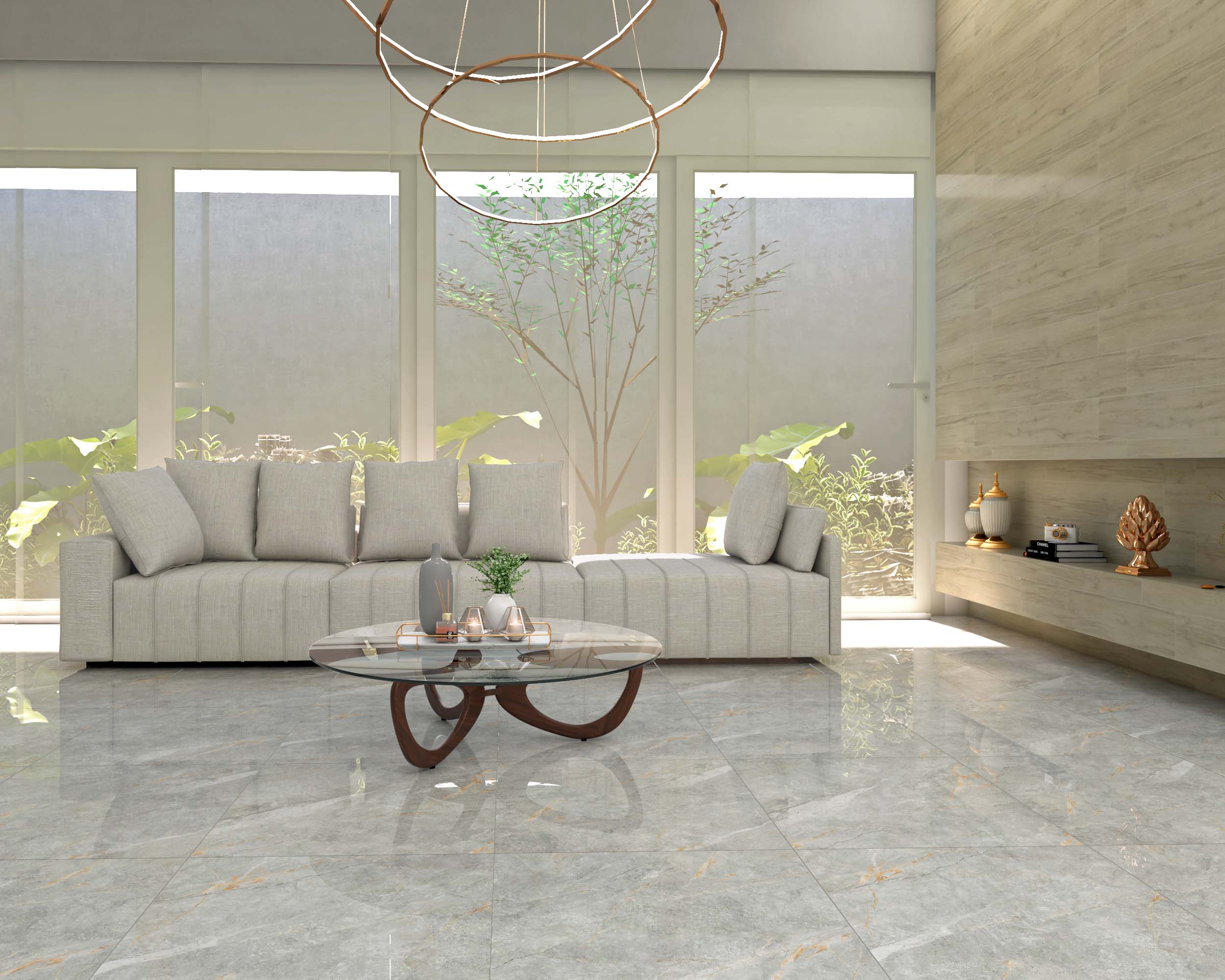 CERAMICA POL. DECOR GRAY RT 38X74 CX C/1,98M2