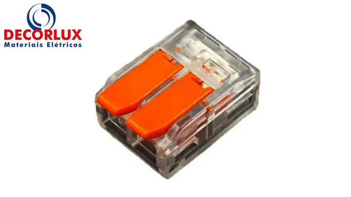 CONECTOR DE EMENDA C/DERIV. 0,5-6MM 2P 40A PR/VERM