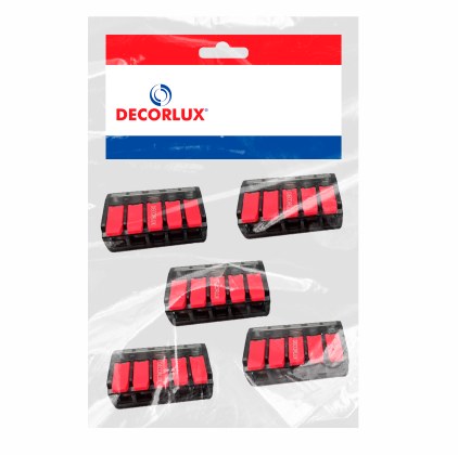 CONECTOR DE EMENDA C/DERIV. 0,5-6MM 5P 40A PR/VERM
