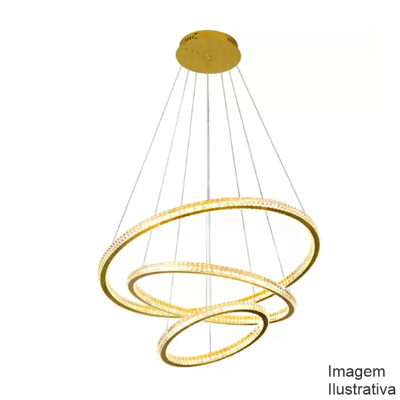 LUSTRE SATURNO RED BRANCO  ST/3