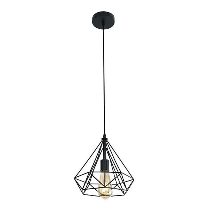LUSTRE PEND. RETRO ARAMADO PRETO 5233A/1 AMERICA