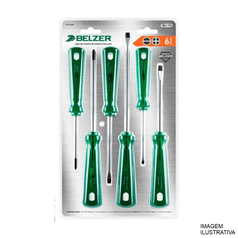 JG CHAVE FENDA BELZER 06PCS 47775