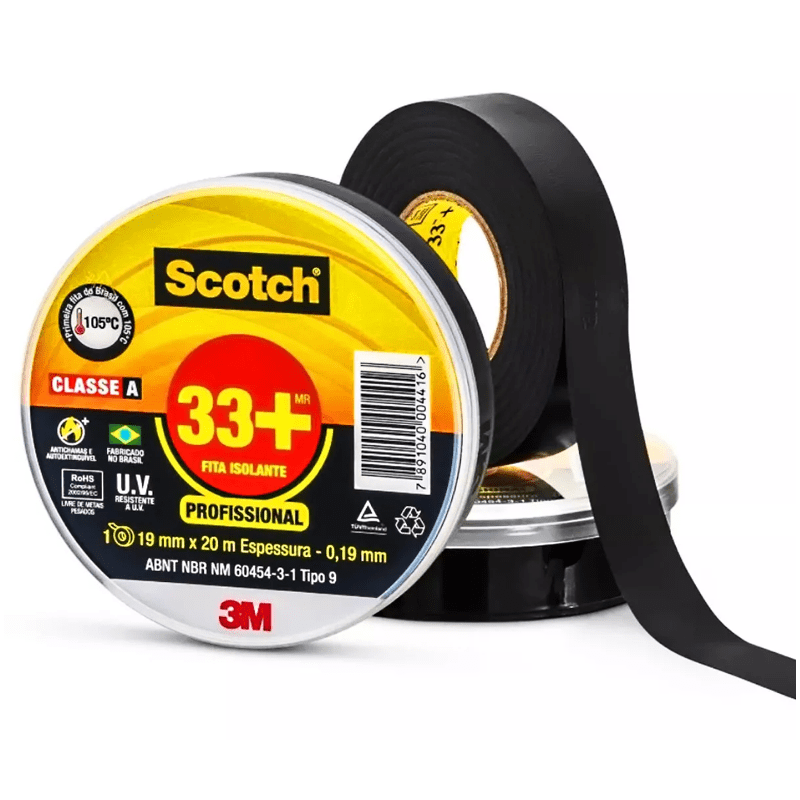FITA ISOLANTE 19MM X 20M SCOTCH 33+ 3M