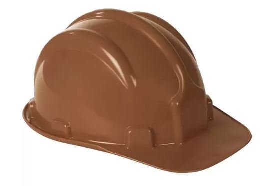 CAPACETE TIPO BONE MARROM