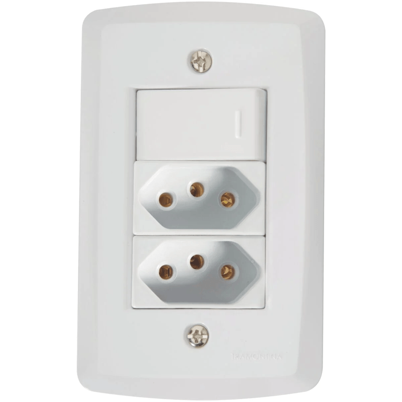 INTER LUX2 01 TEC + 02 TOMADA 10A 4X2