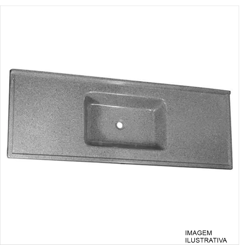 PIA DE FIBRA 1,40X50 CINZA FIBRAÇO