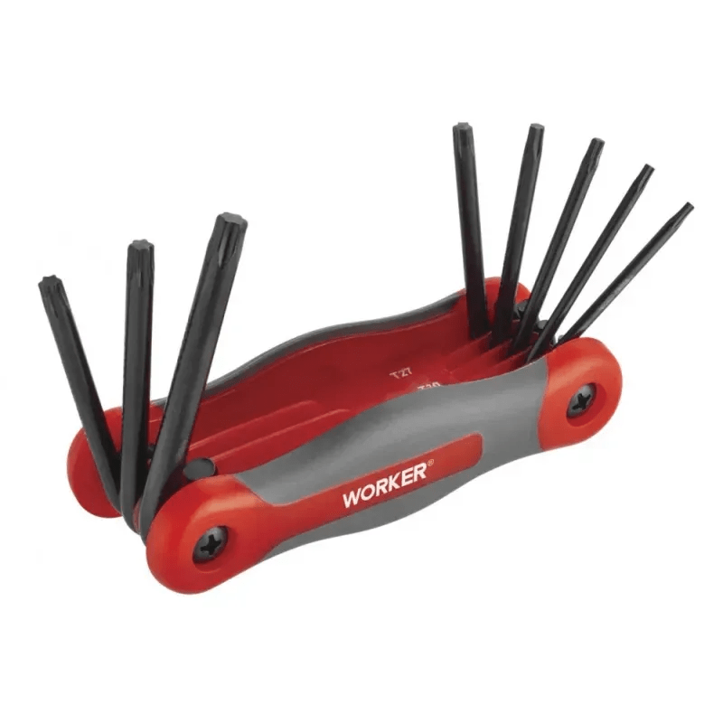 JG CHAVE TORX TIPO CANIVETE 8 PCS WORKER