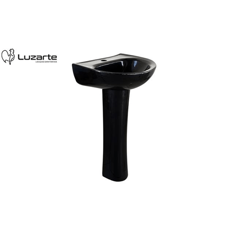 COLUNA LUZARTE LAVATORIO PRETO