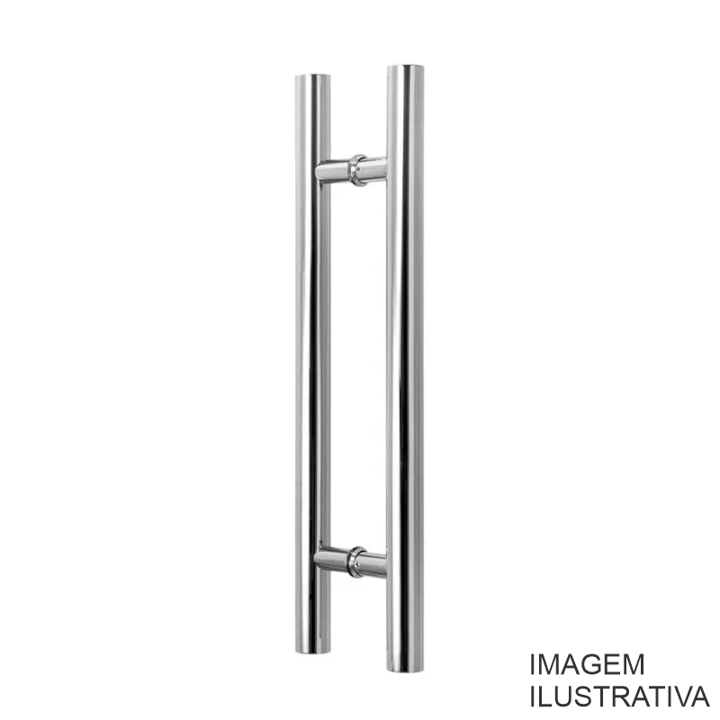 PUXADOR DUPLO TUBO 1" 60X80CM INOX DMD104