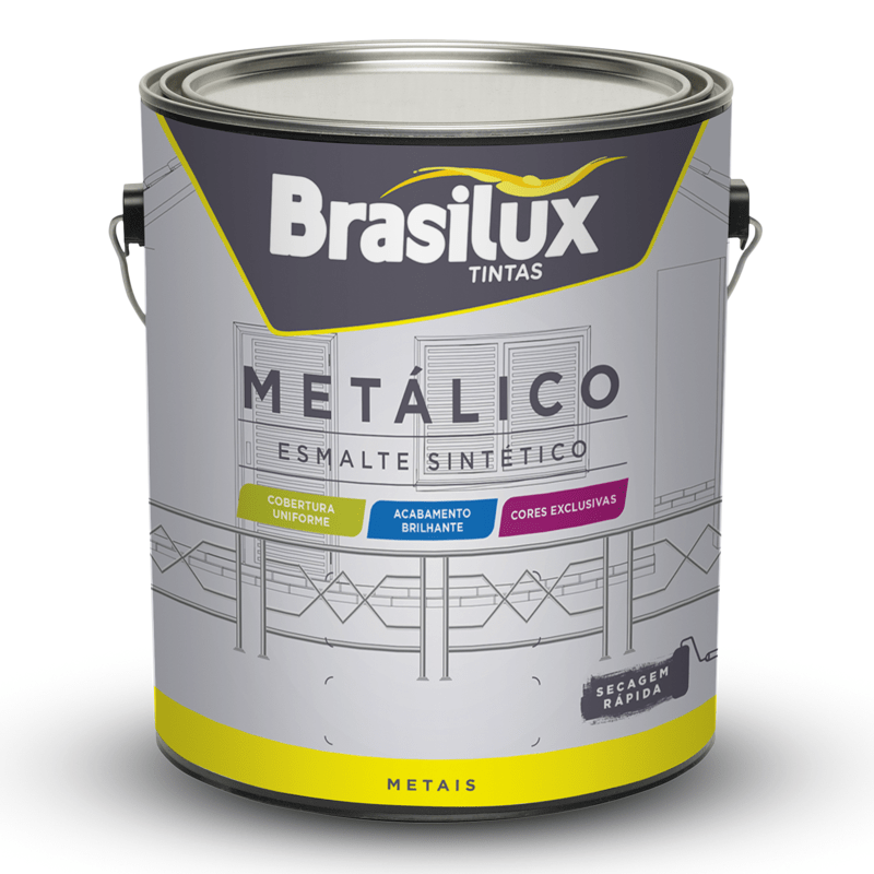 TINTA METALICA OURO ANTIGO BRASILAR  900ML