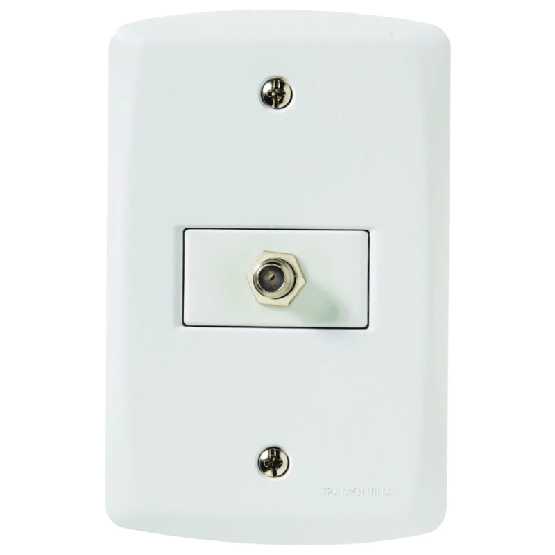 TOMADA LUX2  P/CABO COAXIAL 4X2