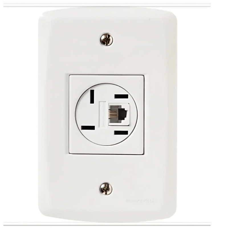 TOMADA LUX2  TELEFONE 4P+RJ11 57145/018