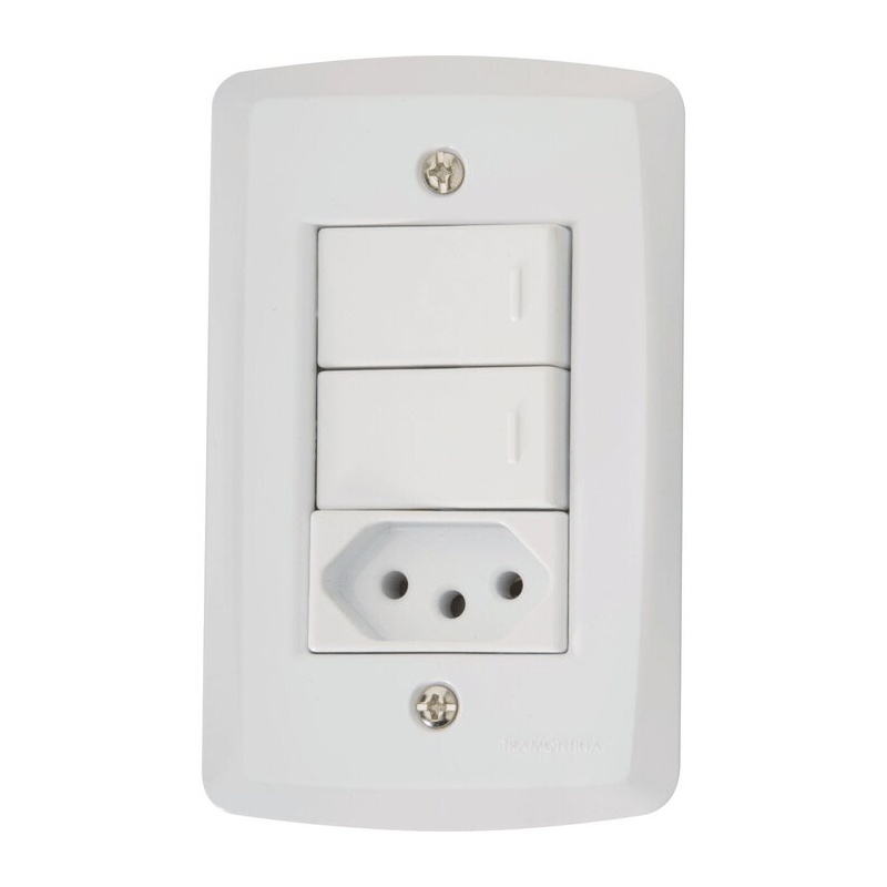 INTER LUX2 02 TEC + 01 TOMADA 10A 4X2 57145/073
