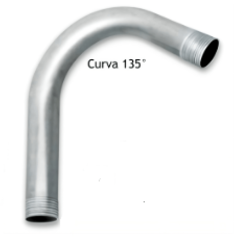 CURVA ELETRODUTO ZINCADO  4" X 135º