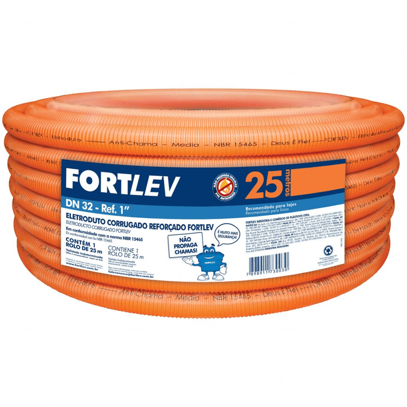 ELETRODUTO CORRUGADO  3/4" LARANJADO KRONA/FORTLEV