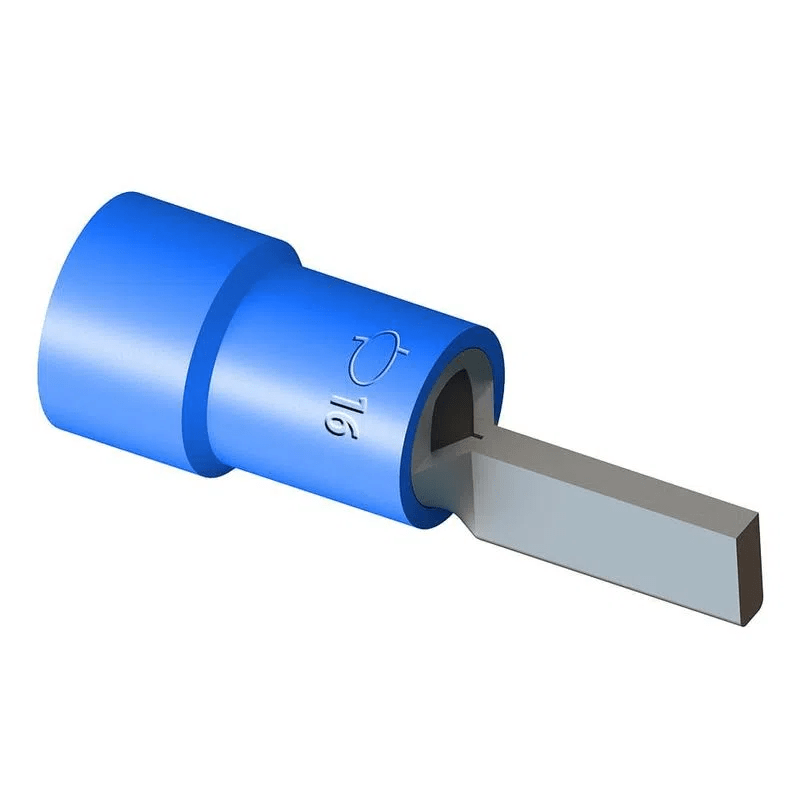 TERMINAL  TPP-16-16 PINO ISOLADO 16MM AZUL