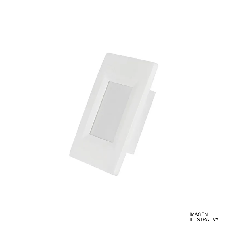 ARANDELA EMBUTIR BRANCO 23X10CM 1216