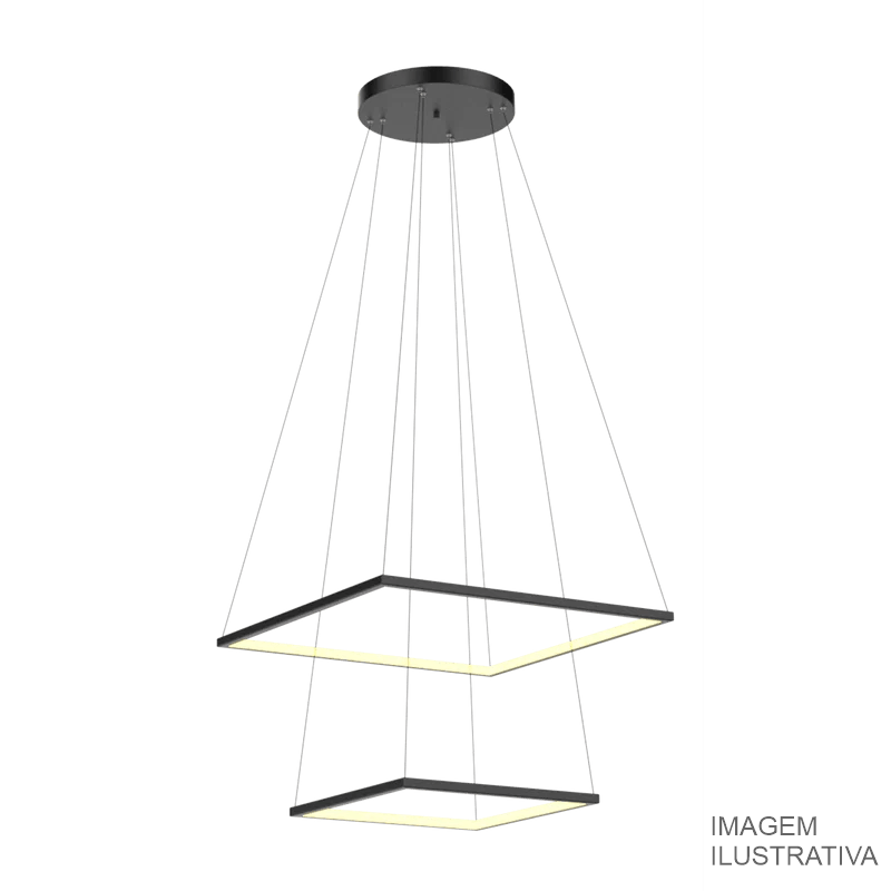 LUSTRE PEND. PREMIUM CERA. GRAFITE 2 LAMP. 054/2