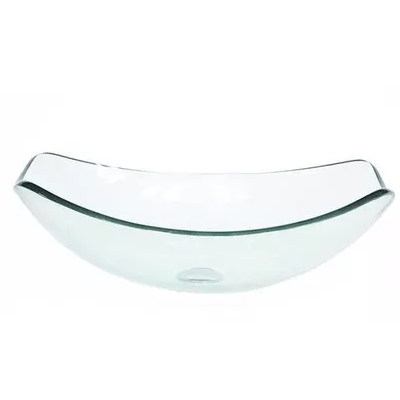 CUBA DE VIDRO OVAL CHANFRADA INCOLOR MM3022