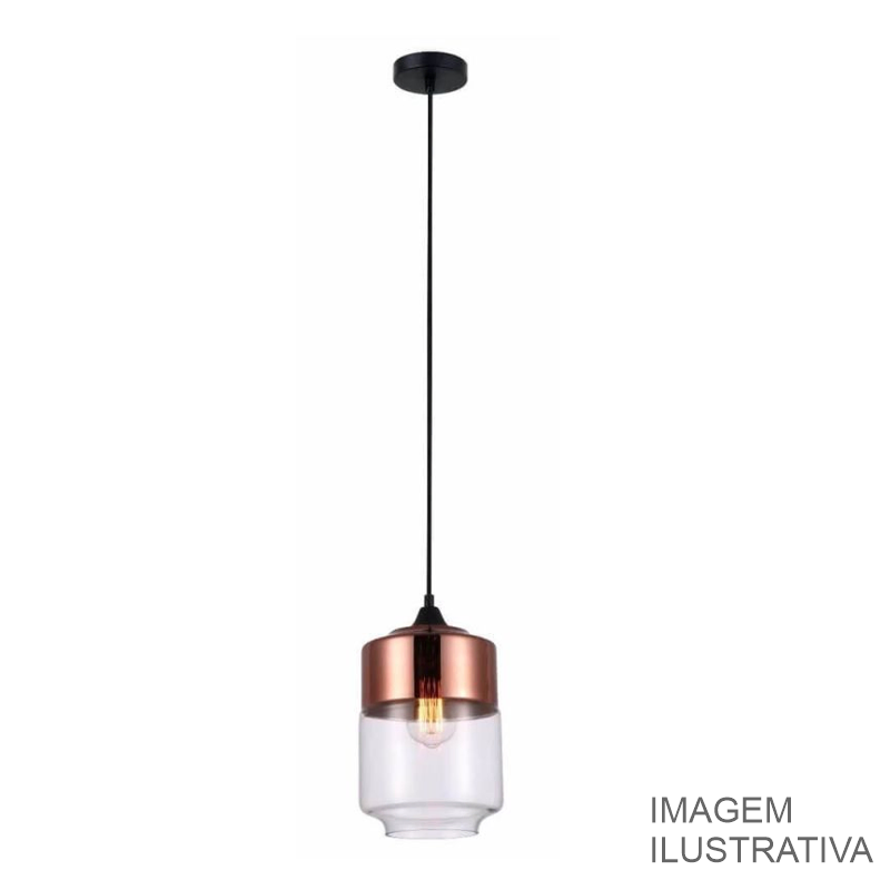 LUSTRE PEND. PREMIUM CIL. BASE CR 1 LAMP. 044/1