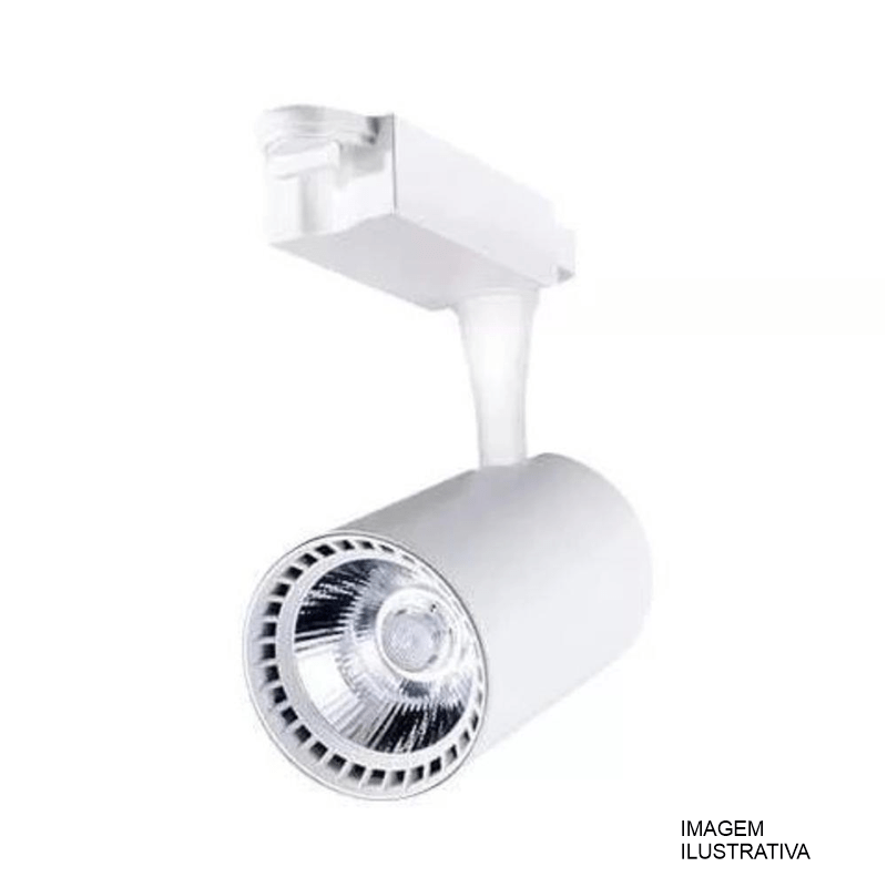 SPOT DE TRILHO LED COM 10W BI-VOLT 4000K BC