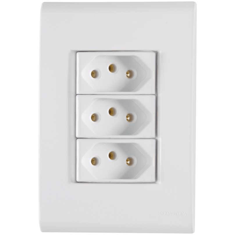 TOMADA LIZ TRIPLA 20AMP 4X2 57170/079