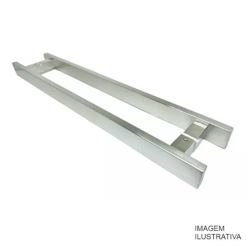 PUXADOR DUPLO TUBO 1" 40X50CM INOX DMD104