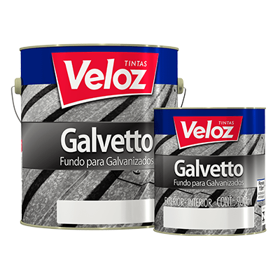 FUNDO GALV. GALVETTO VELOZ CINZA 900ML