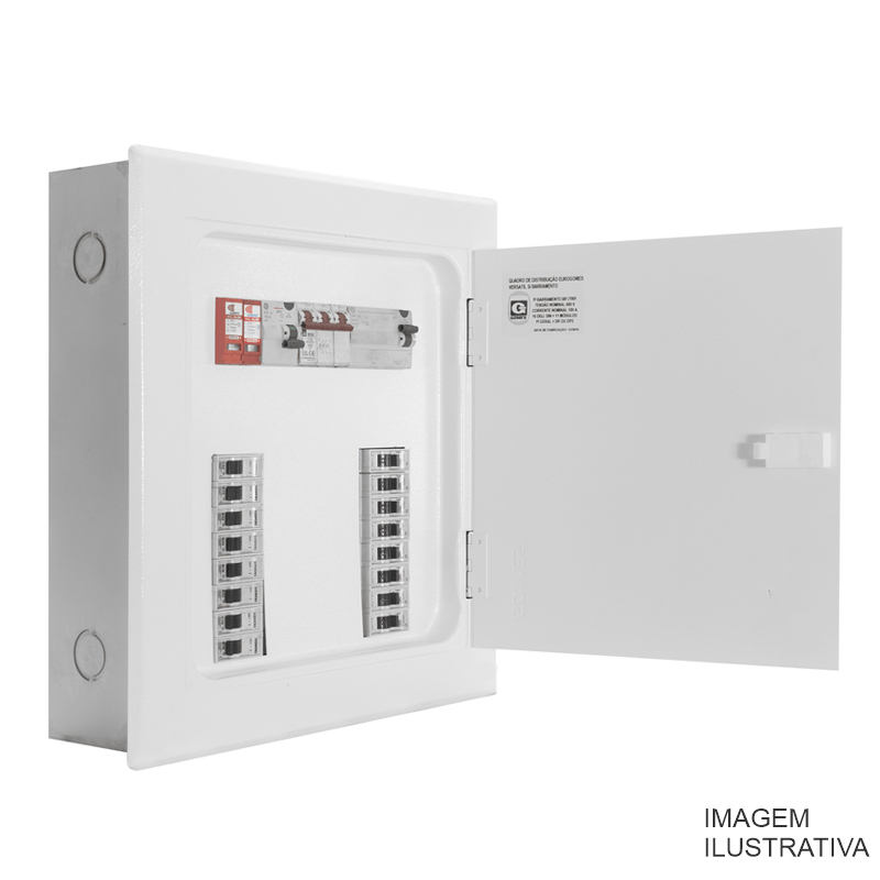 QUADRO DIST. 28 DISJ/100A  TRIFA. DIN GOMES 1030