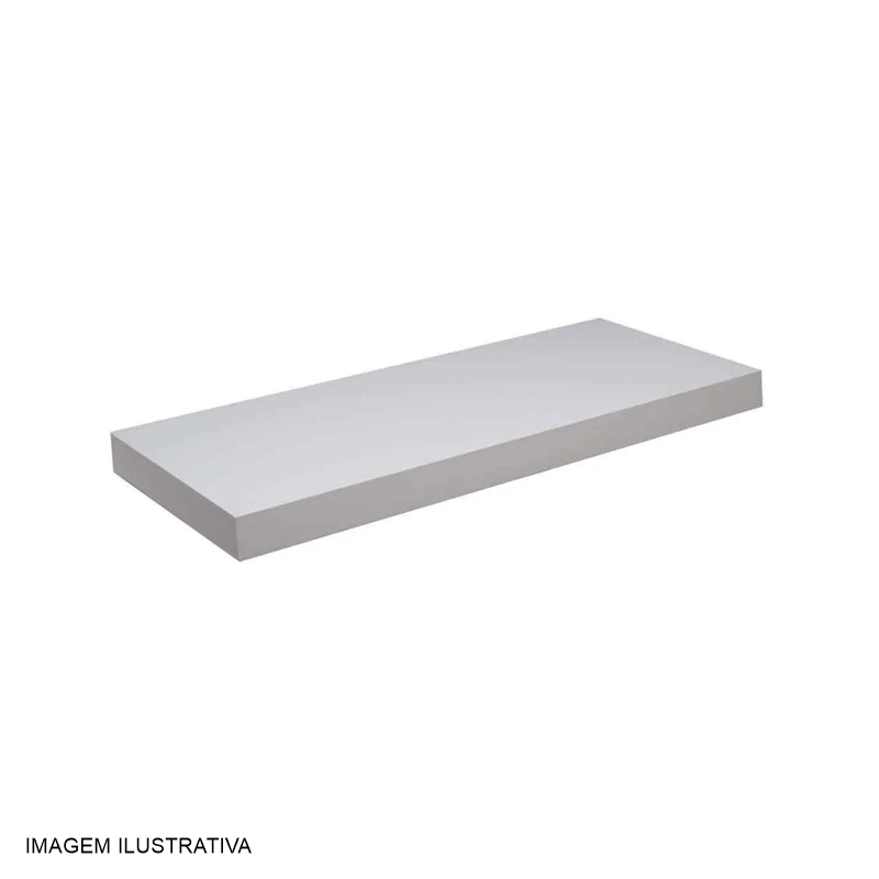 PRATELEIRA PRAT-K BRANCA  20X40CM C/SUPORTE BRC