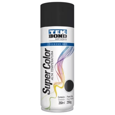 TINTA SPRAY TEKBOND PRETO FOSCO 350ML