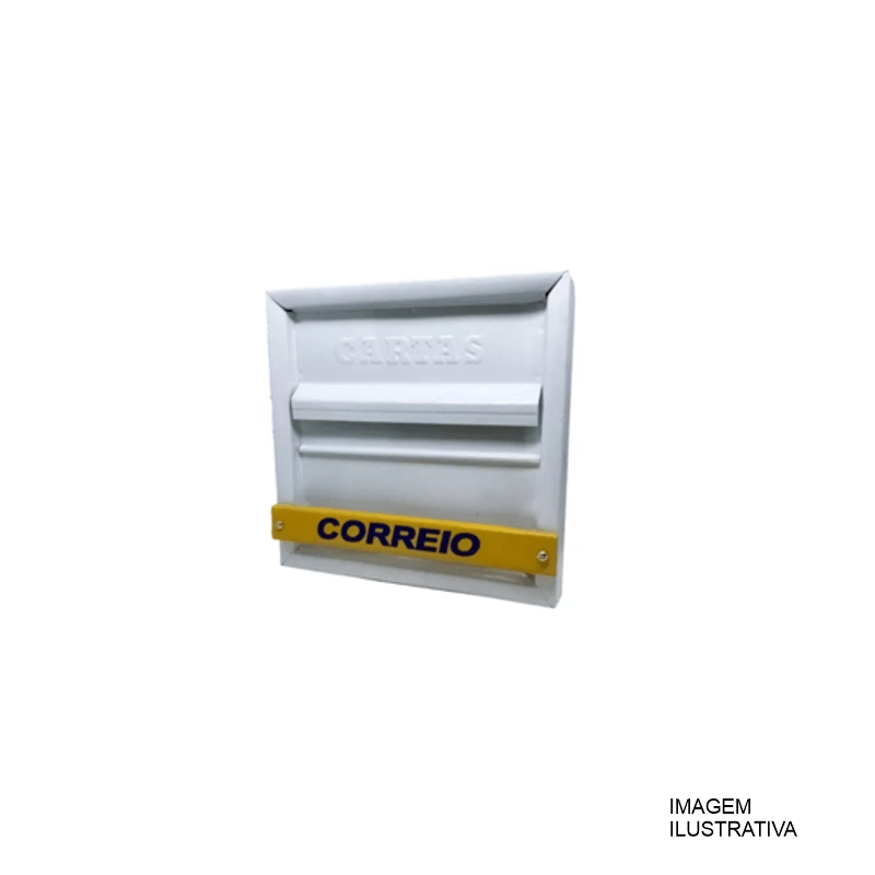 CX CORREIO HORIZ. CARTAS GRADE BRANCA 850201