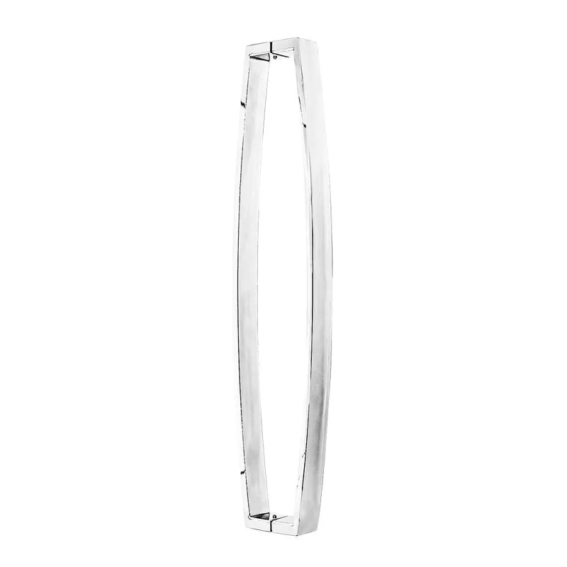 PUXADOR SILVANA RETAN/CURVO 40X10 400MM ESCOVADO