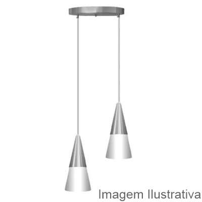 LUSTRE PEND. ALUM. ESCOV D130XH300MM 025/1
