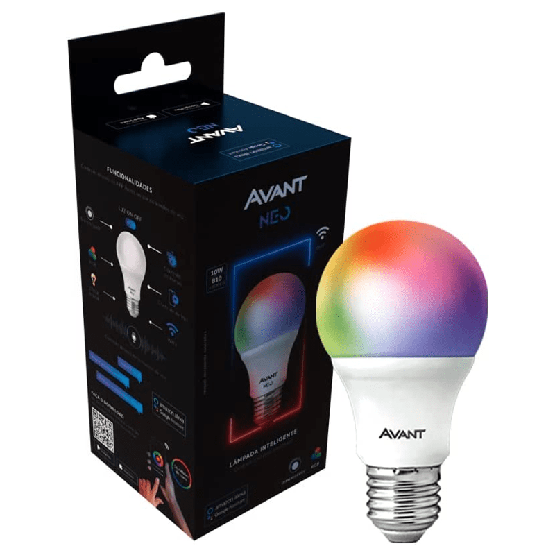 LAMPADA LED NEO INTELIG. BIV 10W RGB AVANT