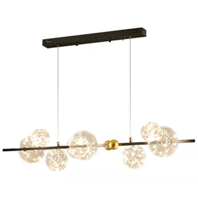 LUSTRE PEND. LED 40WX2 SEQ. PRETO 6740