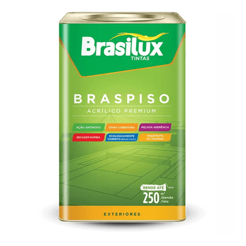 TINTA PISO  BRASIPISO PRETO  18L