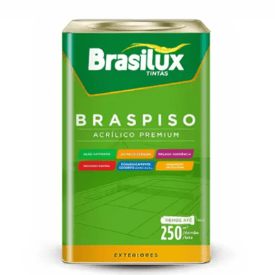 TINTA PISO  BRASIPISO VERMELHO QD  18L